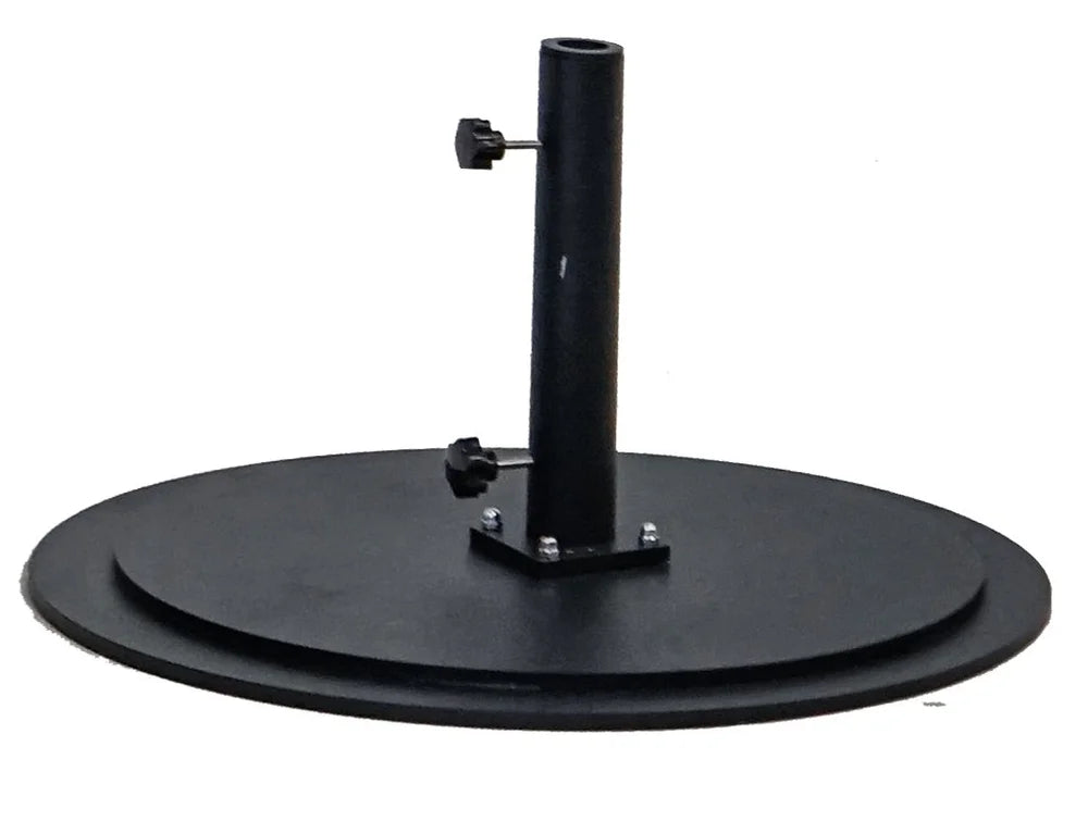 flat patio umbrella base Tangkula 42 LBS Base, 25 Inches Heavy Duty Square Market Umbrella Stand W/4 Non-Slip Pads, 1.6/1.9 Adapters, Tightening Knob, Outdoor Umbrella Stand for Patio, Poolside : Patio, Lawn pool decks 25lb Steel Square Outdoor Patio