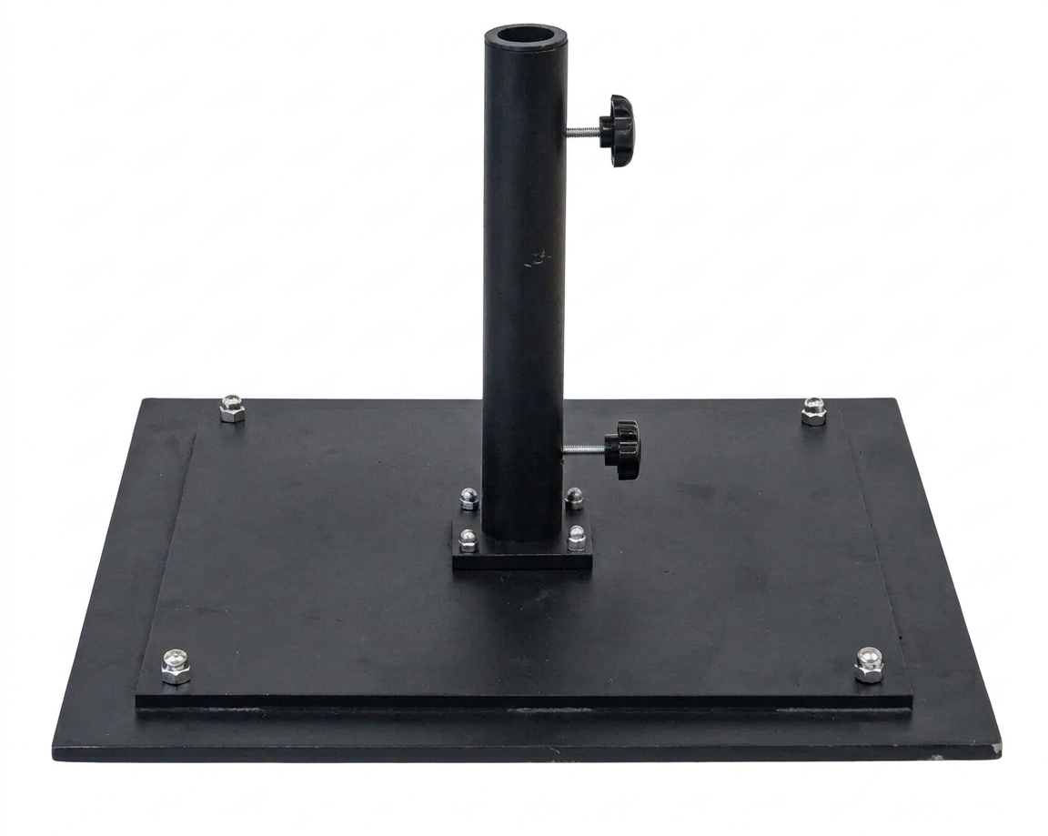 130LB Square Galvanized Umbrella Base