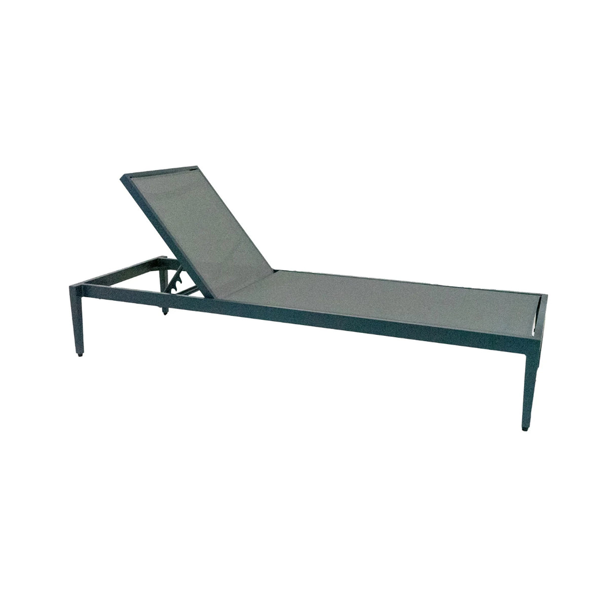 Gray lounge chair on a white background